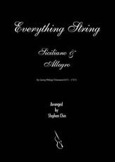 Siciliano and Allegro Orchestra sheet music cover